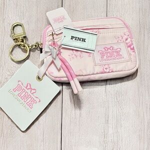 PINK X LOVESHACKFANCY ZIP CARDCASE